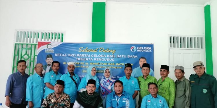 Pengurus DPD Partai Gelora Jalin Silaturahmi Bersama PD Alwashliyah Batu Bara