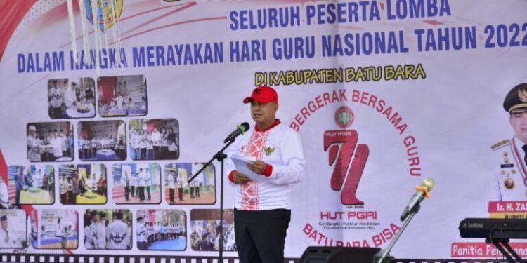 Jelang HUT Ke 77, PGRI Batu Bara Lakukan Berbagai Perlombaan