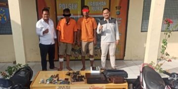 Polsek Labuhan Ruku Tangkap Terduga Pembobol Rumah warga