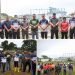 Pemko dan Polres Pematang Siantar Bersama TNI Bersih-bersih Stadion Sang Naualuh