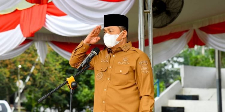 Bupati Batu Bara Pempin Apel Gabungan Perdana Tahun 2023