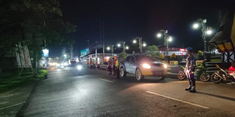 Polres Sibolga Melaksanakan Patroli Gabungan Malam Hari