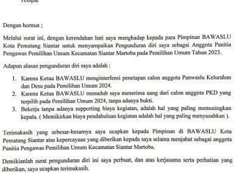 Pelantikan Pengawas Kelurahan (PKD) Se – Kecamatan Martoba Dinilai Cacat Hukum