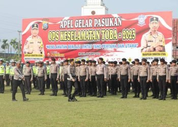 Apel Gelar Pasukan Ops Keselamatan Toba 2023, Wakapoldasu: Kedepankan Pendekatan Preventif