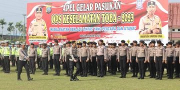 Apel Gelar Pasukan Ops Keselamatan Toba 2023, Wakapoldasu: Kedepankan Pendekatan Preventif