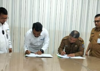 Disnakerprindag Tanda Tangani Kerjasama dengan Bulog Kisaran