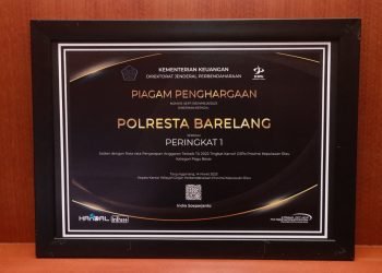 Polresta Barelang Terima Penghargaan Peringkat 1 Penyerapan Anggaran Terbaik T.A 2022 dan Peringkat 3 dengan Nilai IKPA Terbaik T.A 2022 Tingkat Kanwil DJPB