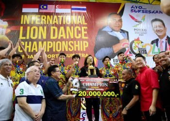 Gubsu Edy Rahmayadi menghadiri Kejuaraan Barongsai Internasional