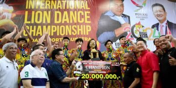 Gubsu Edy Rahmayadi menghadiri Kejuaraan Barongsai Internasional