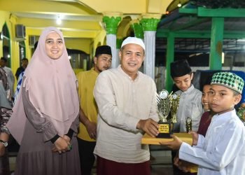 Bupati Zahir Hadiri Peringatan Nuzulul Qur’an di Masjid Hasanah Simpang Dolok