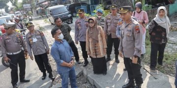 dr Susanti Bersama Kapolres Tinjau Kesiapan Jalur Utama dan Jalur Alternatif Mudik Lebaran