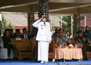 Pimpin Upacara Peringatan Hari Otda, dr Susanti Ajak Semua Unsur Beri yang Terbaik untuk Kota Pematang Siantar