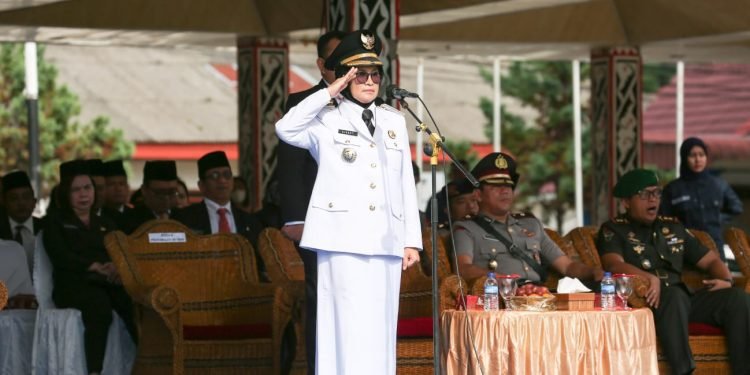 Pimpin Upacara Peringatan Hari Otda, dr Susanti Ajak Semua Unsur Beri yang Terbaik untuk Kota Pematang Siantar
