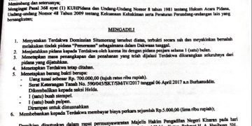 Dua Mantan Kades dan Satu Warga telah Selesai Jalani Hukuman Kurungan dengan Ikhlas