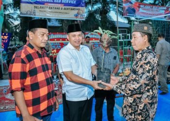 Bupati Zahir Hadiri Kenduri HUT ke-13 Desa Tanah Timbul