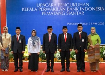 Pengukuhan Kepala BI Pematang Siantar, dr Susanti: Selamat Bertugas kepada Muqorobin dan Terima Kasih kepada Teuku Munandar