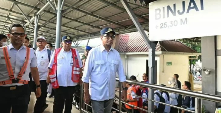 Pengoperasian KAI dari Bandara Internasional Kualanamu hingga ke Stasiun Binjai