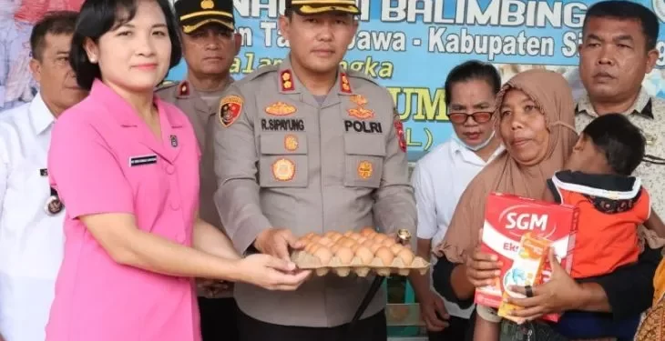 Kapolres Simungun AKBP Ronald FC Sipayung Peduli Terhadap Program Pencegahan Stunting