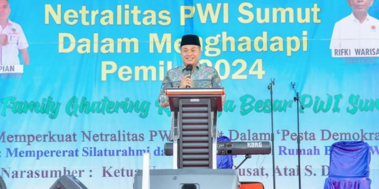 Sosialisasi Netralitas Pemilu 2024, Bupati Zahir Meminta Wartawan tidak Menerbitkan Berita Hoax