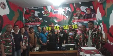 Intel Kodim 0201 Medan Menyambangi Markas Laskar Merah Putih Kota Medan