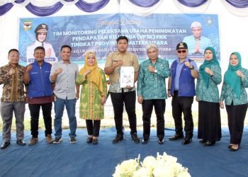 PKK Kategori UP2K Kelurahan Baru Kecamatan Siantar Utara Dimonitoring Tim PKK Sumut