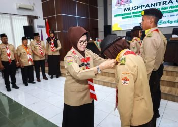 dr Susanti Apresiasi Musppanitera Kwarcab Pramuka Pematang Siantar Bertema “Sapangambei Manoktok Hitei”