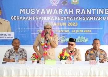 Pramuka Siantar Utara Gelar Musran, Erizal Ingatkan Ketua Terpilih Bertanggung Jawab