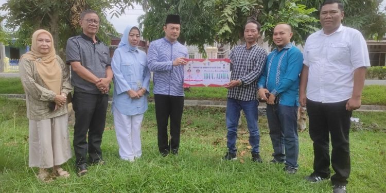 Pemkab Batu Bara Salurkan 40 Ekor Hewan Kurban,Ini Pesan Bupati