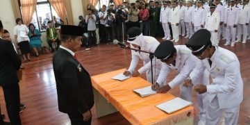 Bupati Simalungun Radipoh Hasiholan Sinaga Lantik 248 Pangulu Periode 2023-2029