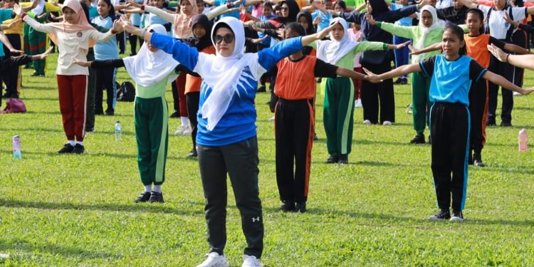 Wali Kota Pematang Siantar dr Susanti Dewayani SpA, Buka Secara Resmi Gebyar Sekolah Sehat