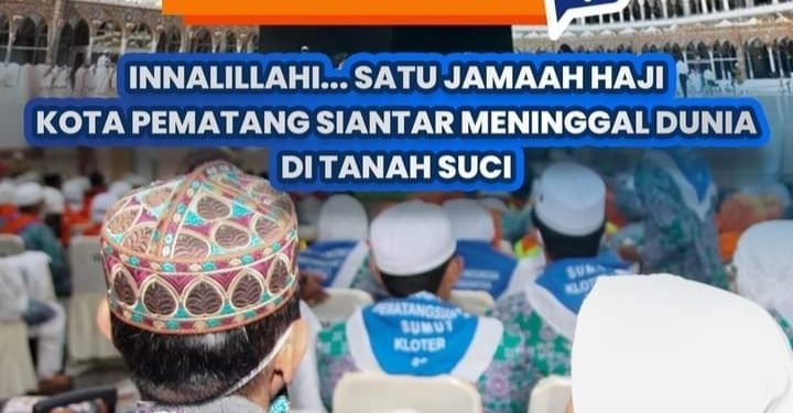 Calon Haji Asal Pematangsiantar Meninggal di Tanah Suci