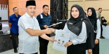 Bupati Batu Bara Serahkan SK Pengangkatan 410 Pegawai P3K