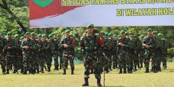 Dalam Penugasan, 450 Personil 122/TS Ditempatkan Di Pos Perbatasan Sektor Utara RI-PNG