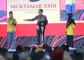 Kapolda Sumut mendampingi Presiden Joko Widodo dalam rangka menghadiri Muktamar XX III 2023 IPM