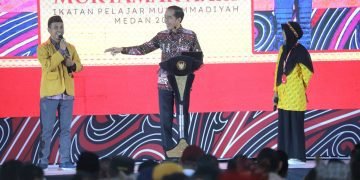 Kapolda Sumut mendampingi Presiden Joko Widodo dalam rangka menghadiri Muktamar XX III 2023 IPM
