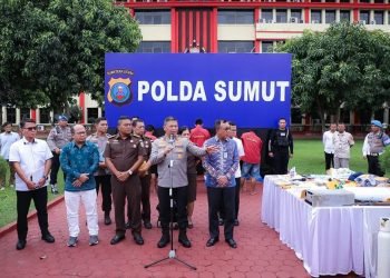 Polda Sumut Amankan 5 Perampok Spesialis ATM Bank antar Provins