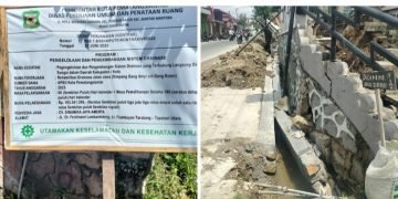 Diduga Salah Perencanaan, Proyek Drainase Dijalan Jawa Pematangsiantar Tumbang.