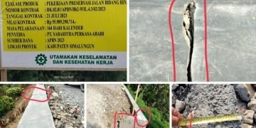 Proyek Preservasi Jalan Haranggaol – Simpang Salbe Senilai 55.9 M Diduga Asal Jadi dan Sarat Penyimpangan