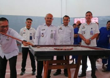 Kepala Lapas Kelas IIA Pematangsiantar Buka Pertandingan Tusot Antar Warga Binaan Lapas Pematangsiantar