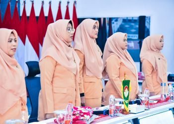 Gelar Pertemuan Rutin DWP Batu Bara, Ny. Maya Evaluasi E – Reporting