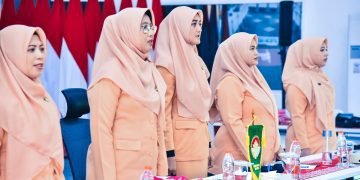 Gelar Pertemuan Rutin DWP Batu Bara, Ny. Maya Evaluasi E – Reporting