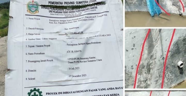 Proyek PUTR Provinsi Sumatera Utara Di Simalungun Nyaris Tumbang