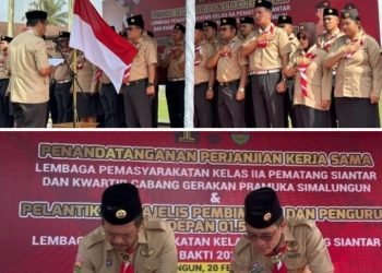 Inovasi Pembinaan Warga Binaan, Lapas Kelas II A Pematangsiantar Jalin Kerjasama Dengan Pramuka.