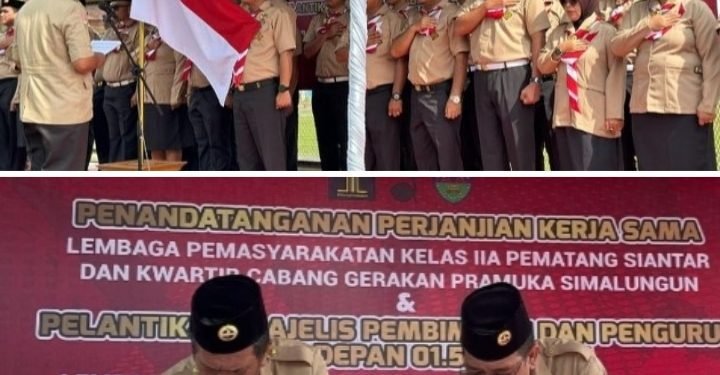 Inovasi Pembinaan Warga Binaan, Lapas Kelas II A Pematangsiantar Jalin Kerjasama Dengan Pramuka.