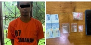 DA (26) Tak Berkutik Ditangan “Tekab” Polsek Perdagangan. Sabu Seberat 1.41 Gram Turut Diamankan.