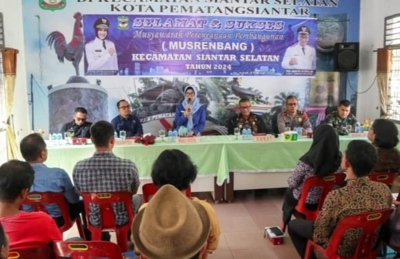 Musrembang Kecamatan Siantar Selatan di Buka Wali Kota Pematangsiantar
