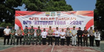 Wali Kota dr Susanti Hadiri Apel Pasukan Operasi Ketupat Toba dalam Rangka Pengamanan Idul Fitri 1445 H