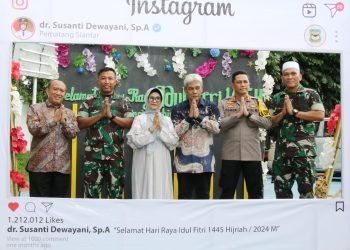 Wali Kota Pematangsiantar dr Susanti Dewayani SpA Menggelar Acara Silaturahmi Hari Raya Idul Fitri 1445 H