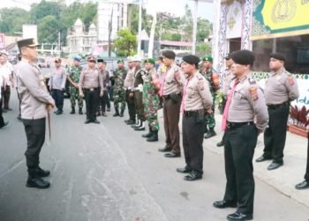 Kapolres Simalungun Sambut Kapolda Sumut di Pos Pam Operasi Ketupat Toba 2024