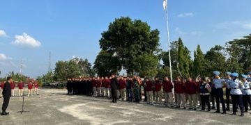 Apel Siaga Sambut Idul Fitri 2024, Lapas Kelas IIA Pematangsiantar Sinergi bersama TNI – POLRI dan BNN